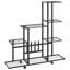 Support à fleurs avec roue 37,2 po x 9,8 po x 36,4 po en métal-2051961318