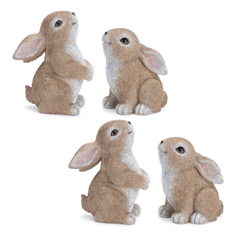 Figurine Woodland Bunny (ensemble de 4)