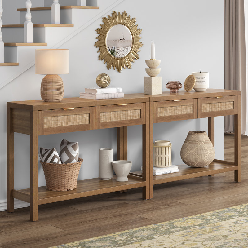 Chada 39.4'' Console Table, Brown