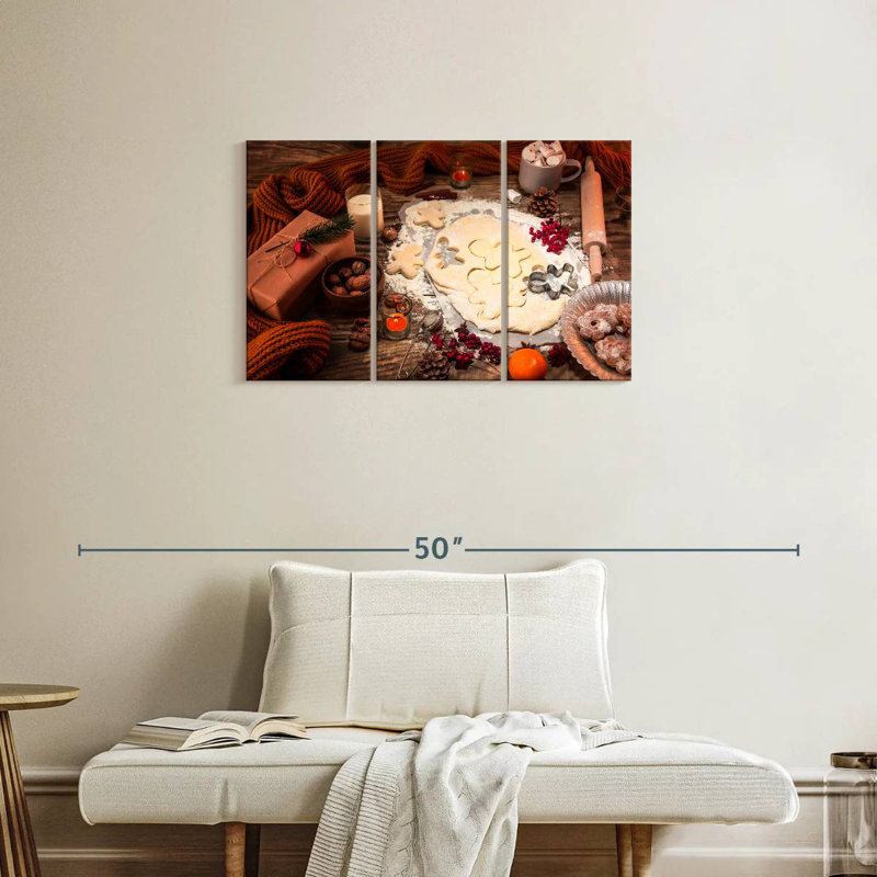 Senne Baking Gingerbread Men, 20" H x 33" W