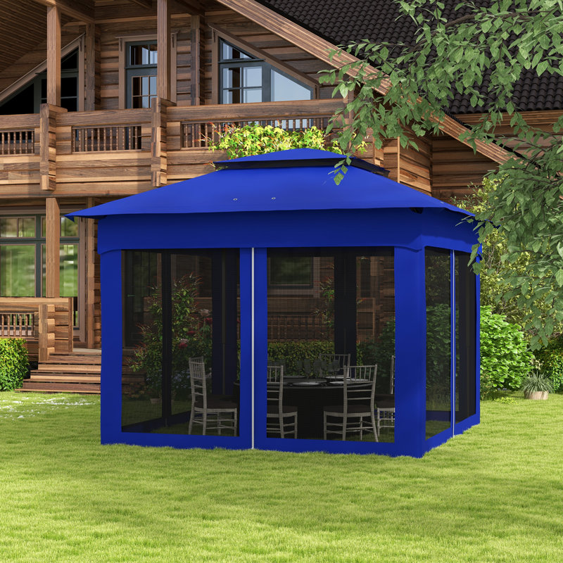 Pop Up Canopy Gazebo with Removable Netting - Instant Outdoor Shelter with Carry Bag
