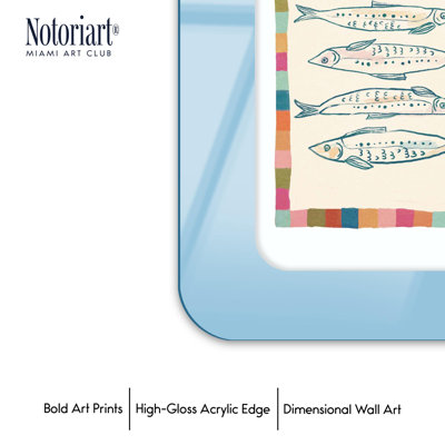 Cadre mural en acrylique Sardines Club par NOTORIART