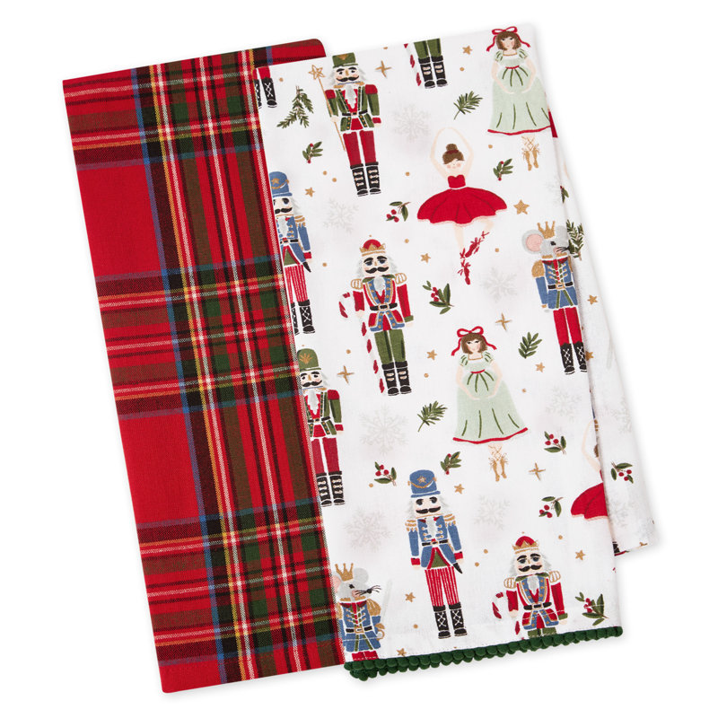  Tis the Season Dishtowel Set/2, Christmas Dance