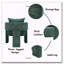Fauteuil d'appoint en chenille avec accoudoirs ergonomiques et coussin amovible-2002471435