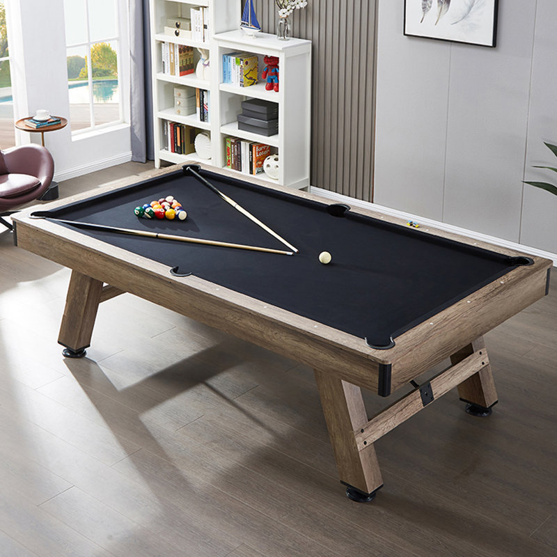 Table de billard trois-en-un multi-fonctionnelle, H 31,89 po x l 96,06 po x P 57,87 po, Noir