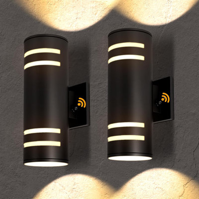 Modern Outdoor Wall Sconce with Dusk to Dawn Sensor