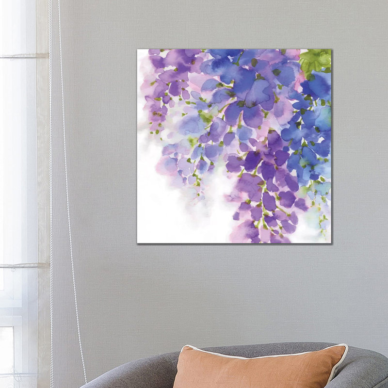 Wisteria I by Eva Watts - Wrapped Canvas Gallery-Wrapped Canvas Giclée, 66.04 cm H x 66.04 cm W x 1.91 cm D