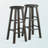 Darian Four Leg Oyster Gray 2-Piece Bar Stool Set, 28.73'' H X 13.38'' W X 13.38'' D-626991036