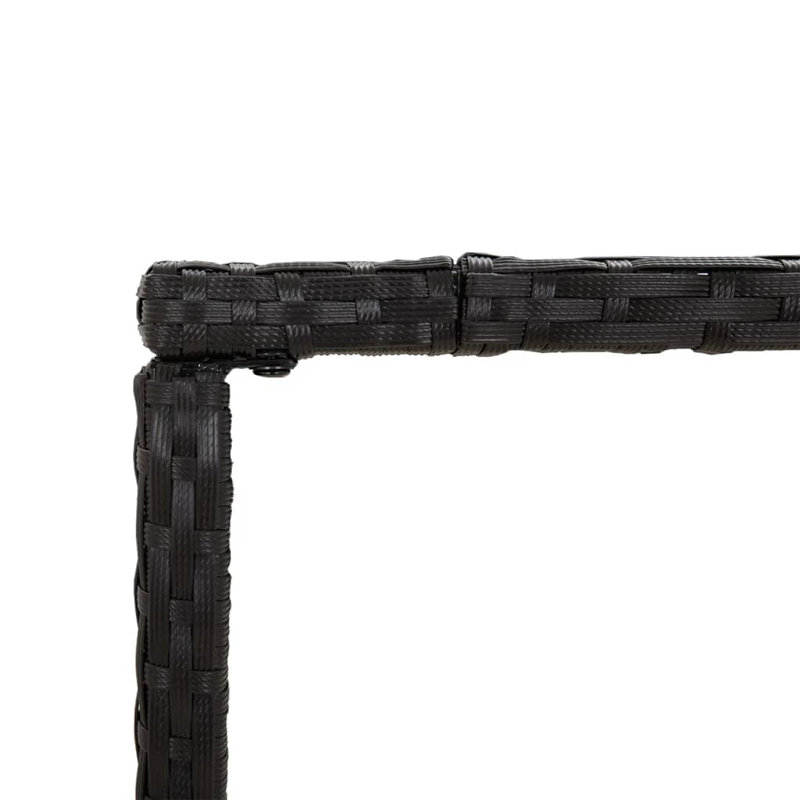 Metal Bar Set with Stools, 8, Black