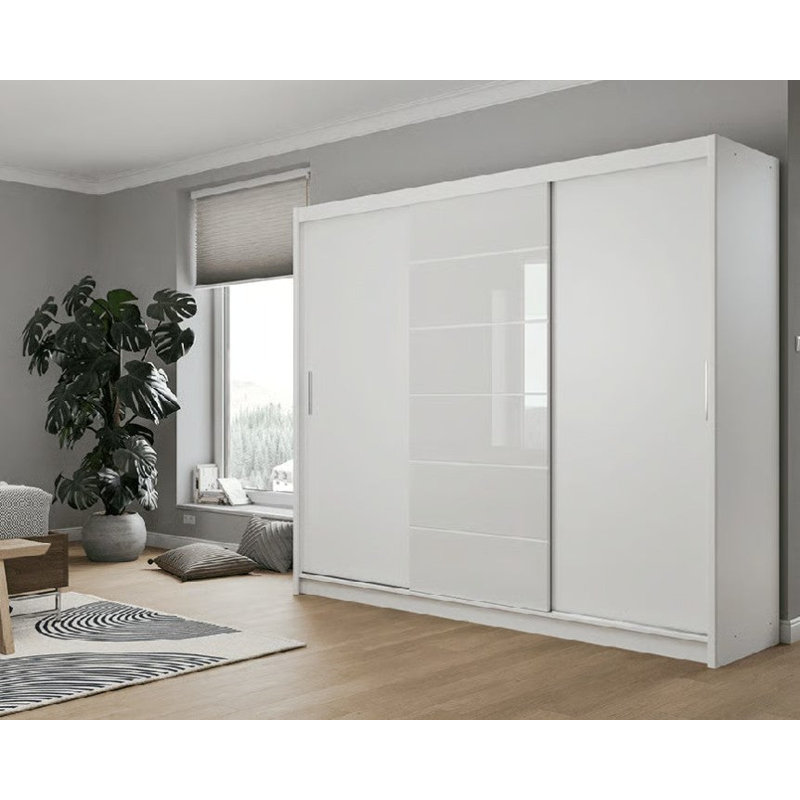 Manufactured Wood Wardrobe, White
