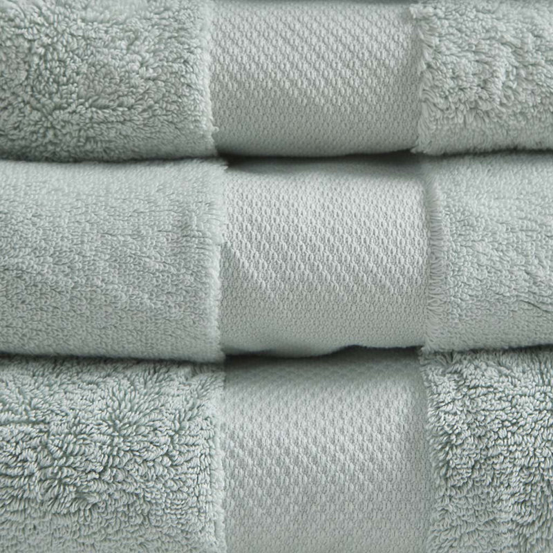 100% Cotton Midweight Jacquard Mulit-Size Set, Seafoam