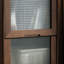 Simple Groove Glass Accent Cabinet