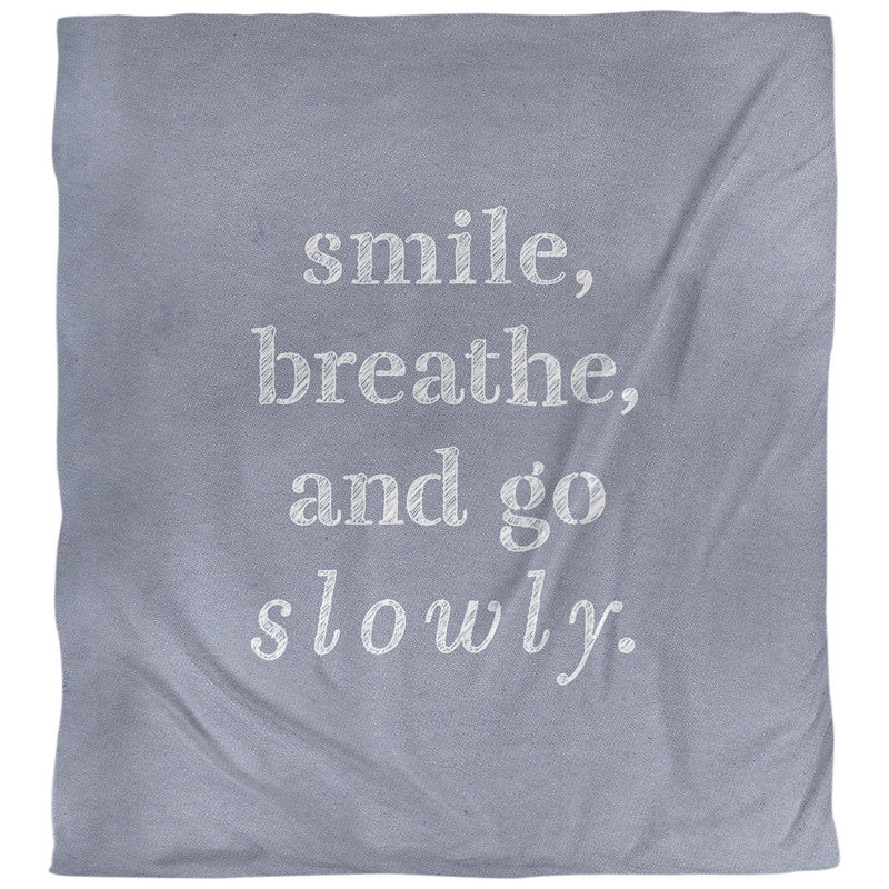 Housse de couette simple go quote lente, Housse de couette pour grand lit, Bleu / blanc