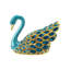 Boîte à bijoux en métal émaillé Swan