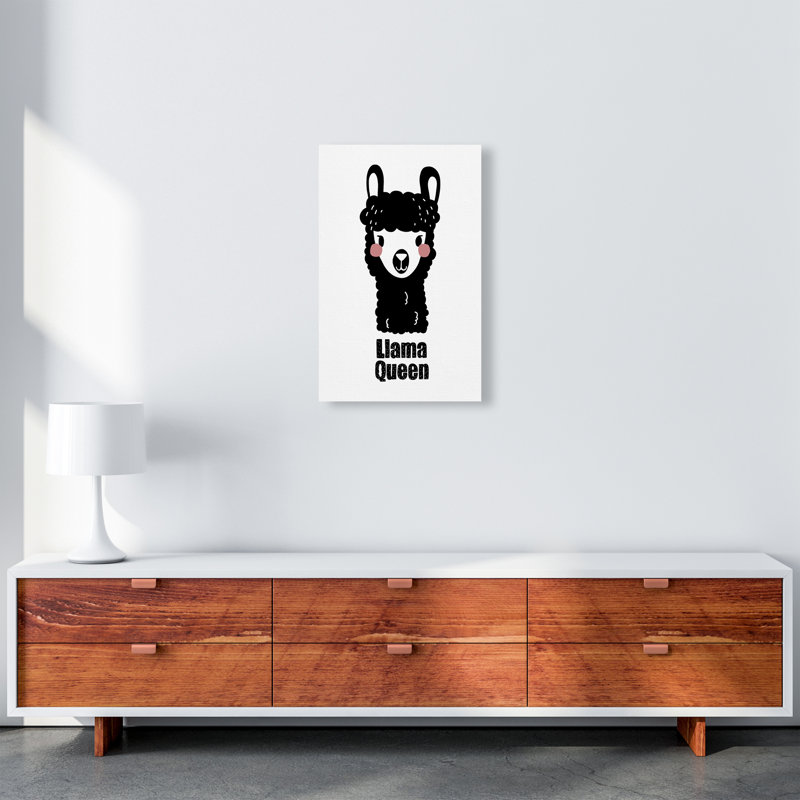 Llama by Miniofmine - Print, Wrapped Canvas, 42cm H x 29.7cm W x 4cm D