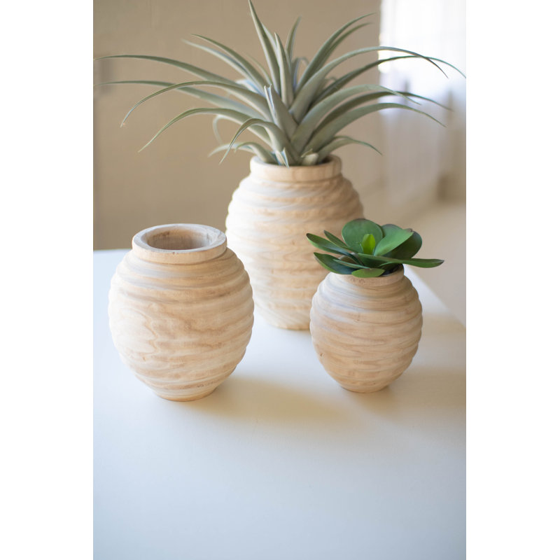 Adaire 10.5'' Wood Table Vase