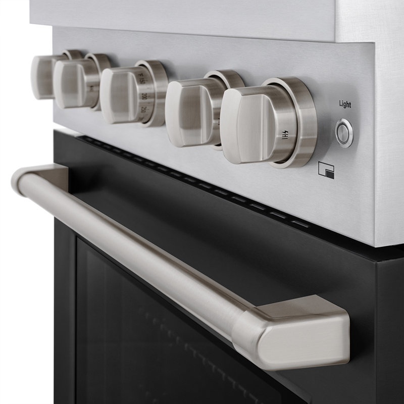 ZLINE 30 in. 4.2 cu. ft. Paramount Gas Range W/ 4 Burner DuoPro Cooktop and Convection Gas Oven W/ Black Matte Door