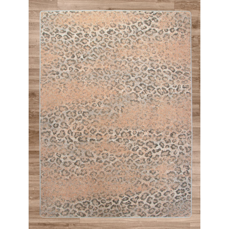 Abinaash Animal Print Indoor Rug, Rectangle 4' x 5'