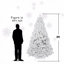 Arbre de Noël articulé blanc en PVC 7 pi avec fil mémoire, 1064 branches, arbre de Noël facile à assembler-1557157708-1557157710