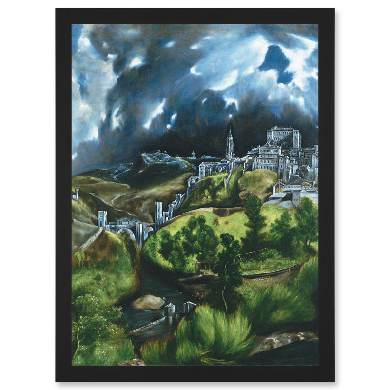 El Greco View Of Toledo Spain Expressive by El Greco - Single Picture Frame Print