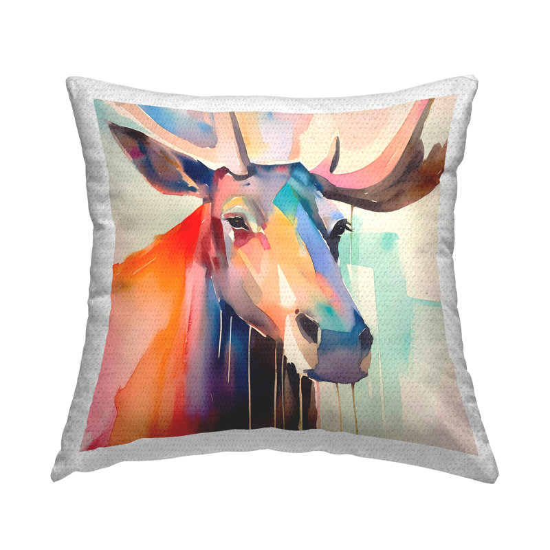 Coussin d'extérieur Modern Moose Abstraction