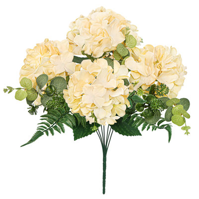 Artificial Hydrangea Flower Stem Bush Bouquet
