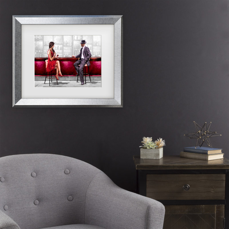 The Macneil Studio «Meeting Version 2», art encadré mat, Argent, H 19,5 po x l 23,5 po x P 0,75 po