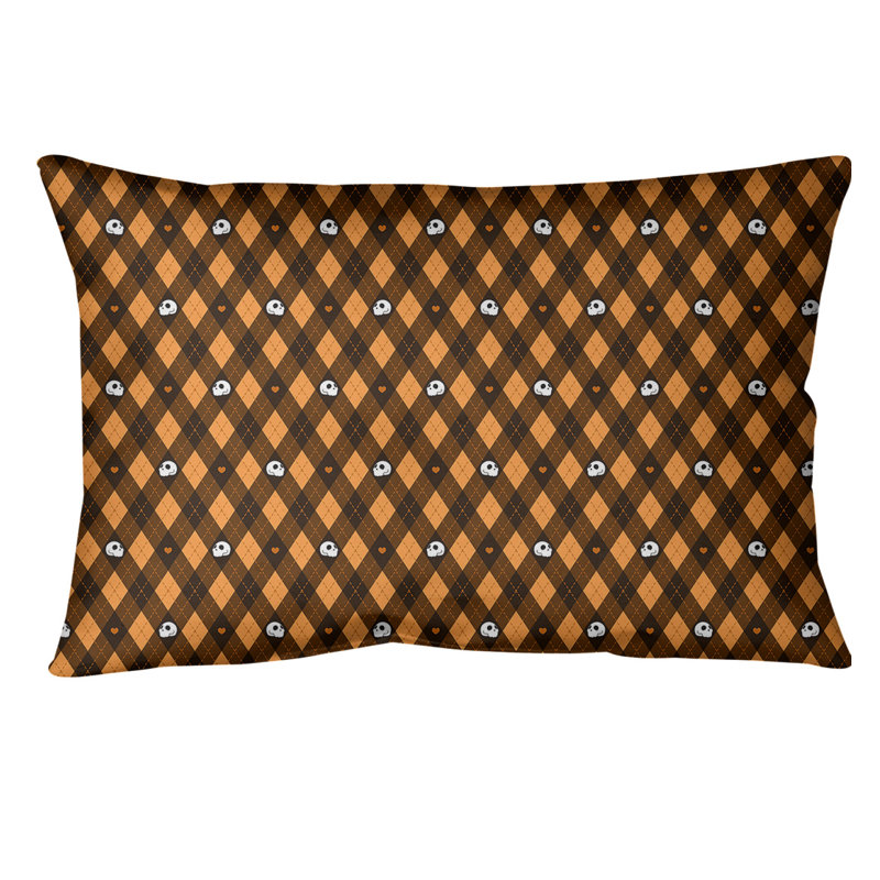 Geometric Microsuede Reversible Throw Pillow