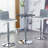 Plouffe Swivel Upholstered Adjustable Height Counter Stool with Metal Frame