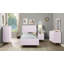 Armoire ACME Gaines, finition rose ultrabrillante