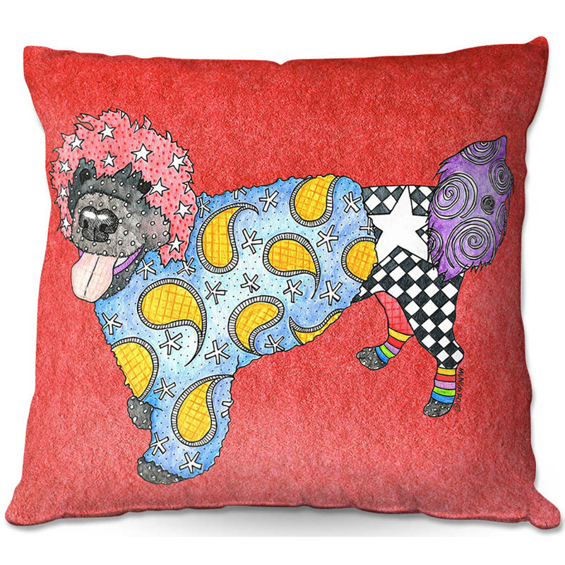  Coussin Couch, 16 po x 1 po, Rouge pâle