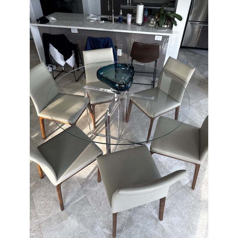 Round Glass Dining Table