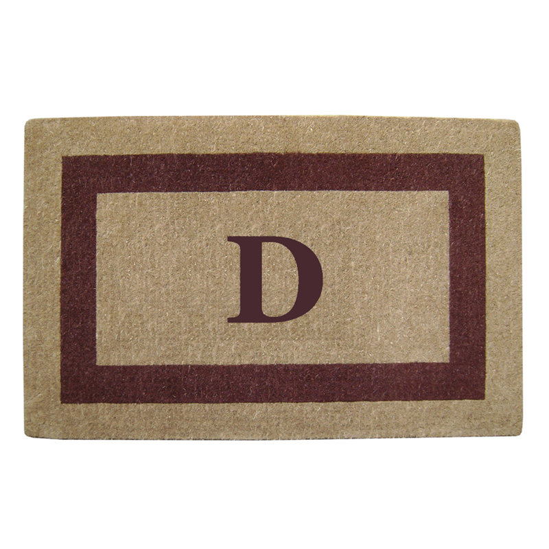 Tapis de porte antidérapant pour l'extérieur, L 22 po x L 36 po, Brun, D