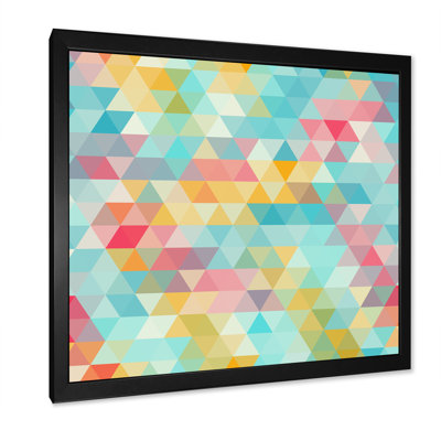 Abstrait de triangles - décoration murale moderne Mid-Century