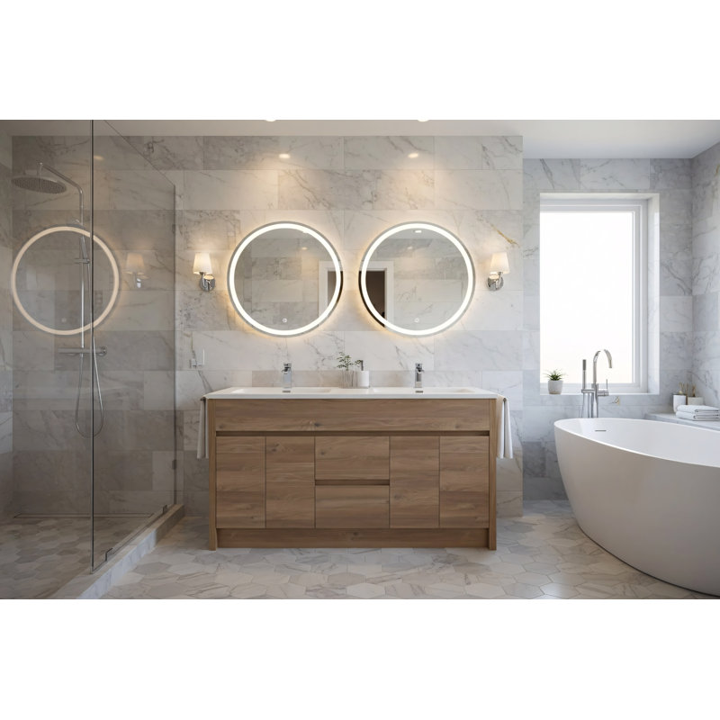 Ensemble de meuble-lavabo double 59 po Anaheid