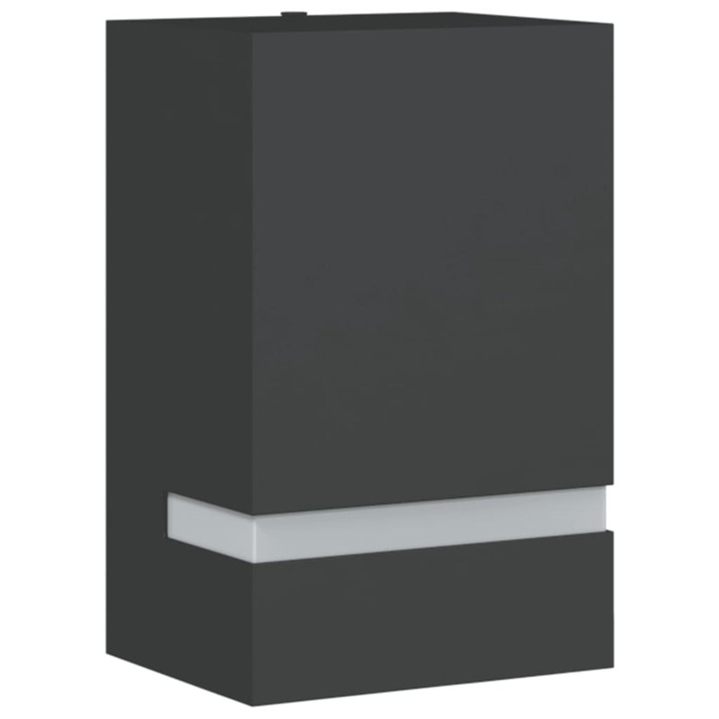 Sahair Outdoor Wall Light Stainless Steel, Black