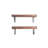 2 Piece Pine Solid Wood Bracket Shelf-97333012