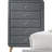 Valda Light Gray Fabric Chest
