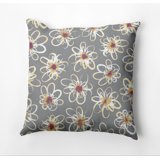 Botanical Blooms Geometric Indoor/Outdoor Reversible Throw Pillow
