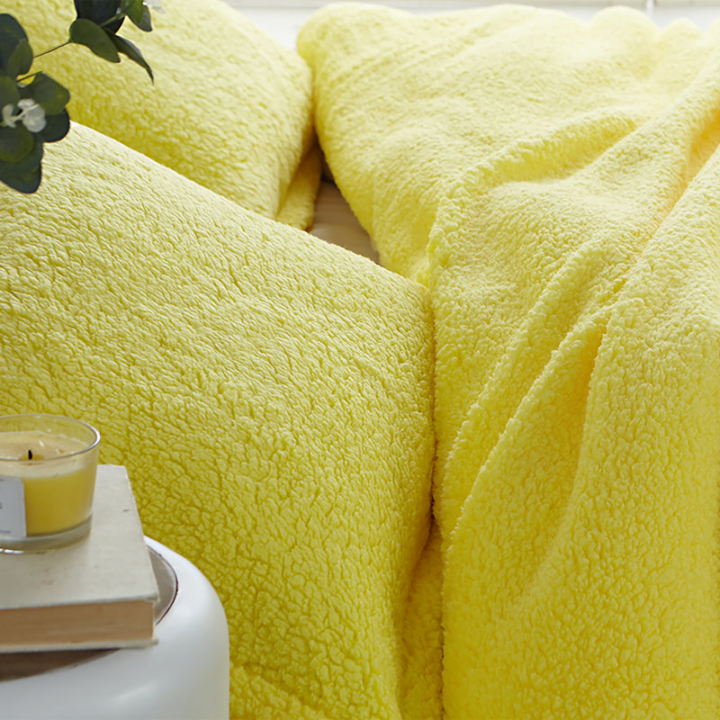 Other Items Polyester Duvet Cover, King Duvet Cover + 2 King Shams, Limelight Yellow