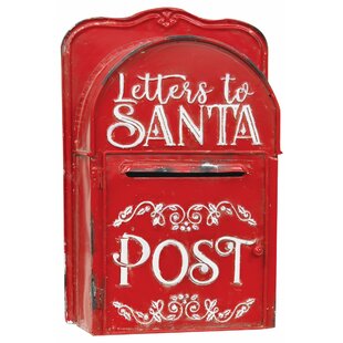 Northlight 11.75 Letters to Santa Red Mail Box Christmas Wall Hanging