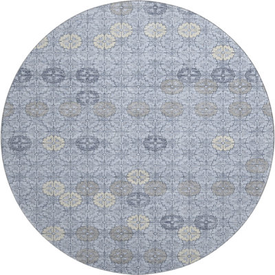 Premium Machine Washable Xamiera AMF1855 Geometric Rug