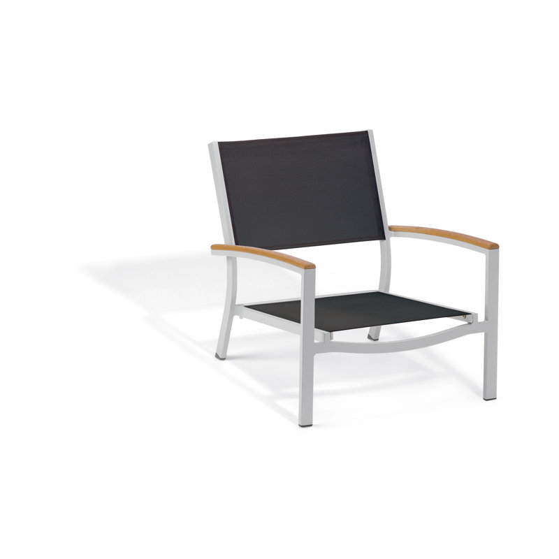 Travira Beach Chair, Noir, Tekwood Natual