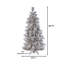 9' Green Pine Artificial Christmas Tree with 900 White Lights with Stand-217193172