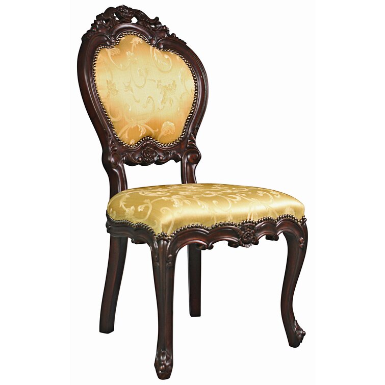 Design Toscano The Carlisle Louis XV Walnut Brown Arm Chair (Set