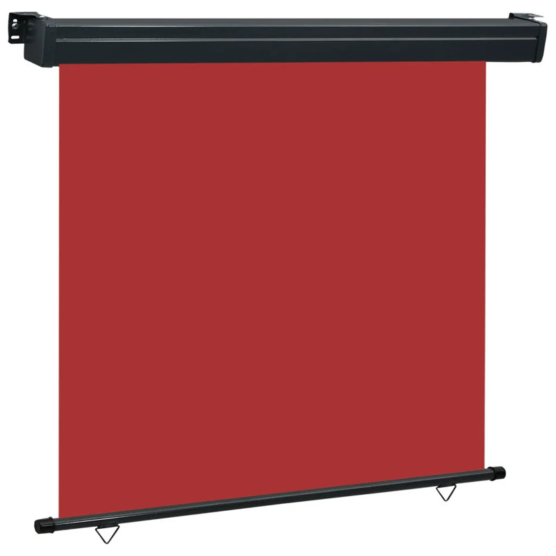 Dakota Fields 1.7cm W x 2.5cm D Fabric Cover Motorised Retractable Side Awning, Red