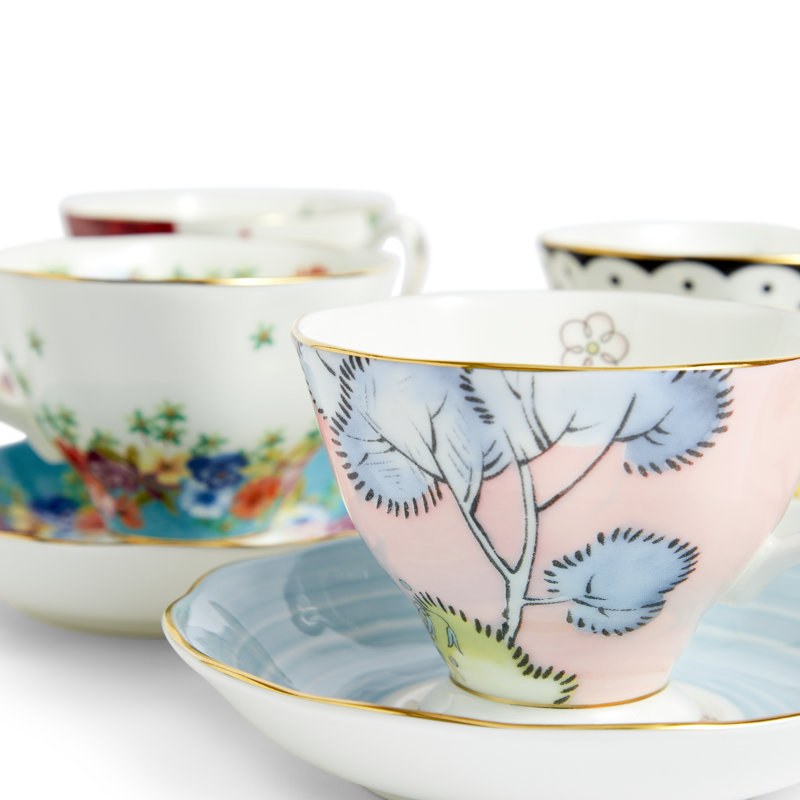 Royal Albert 100 Years Teacup & Saucer 1920 - 1960, Set of 5