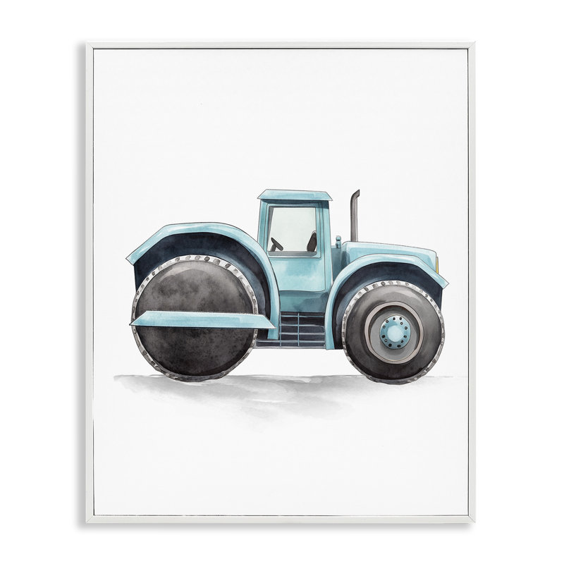 Giclée encadrée par un camion de travail, conception par Christine Simpson Art, H 14 po x l 11 po