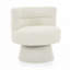 Fauteuil d'appoint pivotant rembourré Boucle