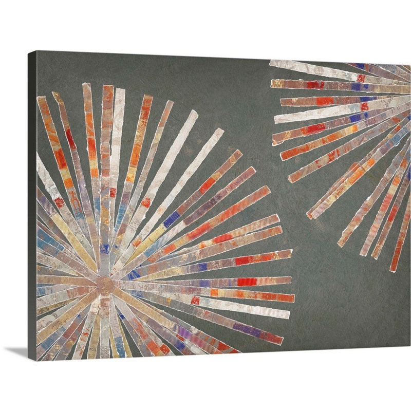« Disk II warm version » par Edward Selkirk, reproduction d’art sur toile, Toile tendue, H 18 po x l 24 po x 1,25 po